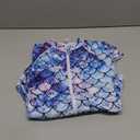 Century Star Long Sleeve Swimsuits for Women 2025 Rash Guard UPF 50+ One Piece Surfing Modest Full Coverage Zipper High Neck Cute Athletic Sporty Bathing Suit Swimwear (Mermaid, 4-6 S)