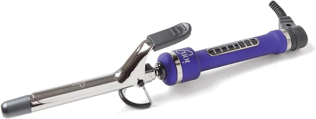 ion Titanium Pro Curling Iron, 3/4 Inch, Heats up to 450F, Maximum Curl Retention, Dual Voltage