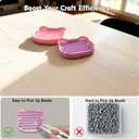 5mm Fuse Bead Organizer Tray, 2PCS Bead Storage Box, Fusible Beads Sorting Tray for Pixel Art Crafts, Fun Craft Organizer (Pink)