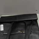 befen Black Genuine Leather Tote Bag for Women Work, Womens Totes Purse Shoulder Bags with 15.6" Padded Compartment Handbags