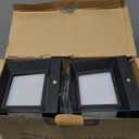 Sytmhoe Outdoor Wall Sconce Lights, 2Packs 24W 5000K Daylight White Aluminum Exterior Light Fixture Wall Mount Ip65 Waterproof, Led Porch Light for Garage Walkway Hallway Backyard Garden