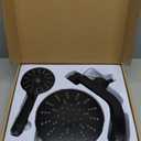 High Pressure Rain Showerhead Combo, 2026 Magnetic Shower Head Set with Detachable 8-Mode Handheld Shower Spray, Adjustable Angle Dual Showerhead System with Built-in Magnetic Docking and Power Jets (Matte Black)