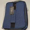 opux Insulated Lunch Bag for Men Women, Leakproof Heather Navy Lunch Box for Work, Portable Soft Lunch Cooler Bag with Shoulder Strap, Adult Lunchbox Lunch Pail for Kid Boy Girl School, 14 Can/8L