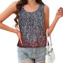 Womens Tank Tops Summer Sleeveless Blouse Crewneck Loose Fit Tunic Shirt | Trendy front pleat casual tops, Flowy floral print outfits, Fashion clothes for ladies (XL)