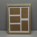 Americanflat 4x6 Collage Picture Frame with Shatter-Resistant Glass - Fits Five 4x6 Photos or Use as One 11x14 Picture Frame - Signature Collection - Collage Frames for Wall Display - Gold