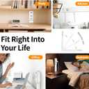 Electrical Outlet Extender Stick,Extends 22"-34" with USB C,USB A & 2 AC Outlets,180° Rotating Vertical Wall Plug Extension Outlet for Hard to Reach Spaces Behind Sofa,Dorm Bed,Nightstands and More.