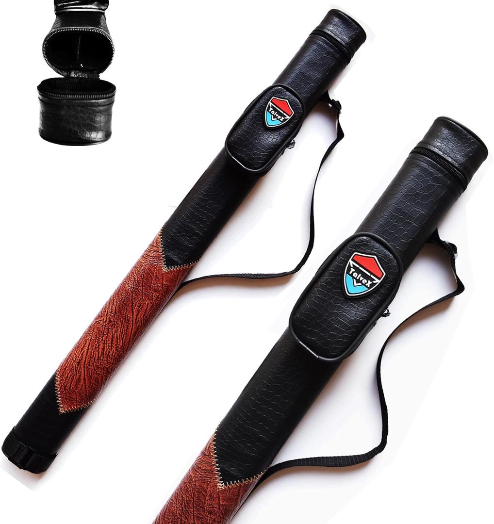 1x1 Hard cue case Pool Cue Billiard Stick Carrying Case(Holds 1 Butt/1 Shaft) (BB05-Crocodile pattern)