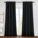 NICETOWN Black Out Curtains 96 inches Long, Grommet Thermal Insulated Blackout Curtains Privacy Window Treatments for Boys Room/Living Room, W46 x L96, 2 Panels