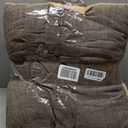 Best Pet Supplies Dog House Bed Crate Mat Tent Indoor Round Soft Plush for Small, Medium, and Large Breeds - Brown Linen, 19 x 19 x H:19"