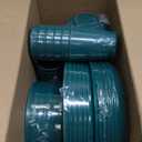 LIYH 48 Pcs Beige Plastic Wheat Straw Dinnerware Set - Reusable Plates and Bowls Sets, Unbreakable Plates Dishes Bowl Cup Outdoor Camper Dish Set for 12