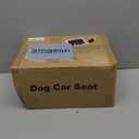 PETICON Waterproof Dog Car Seat for Small Medium Dogs, 6in Memory Foam Pet Booster Seat for Dogs up to 35 lbs with Pockets, Detachable Washable Pet Carseat with Y-Shape Safety Belt