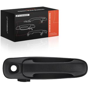 A-Premium Front Left Driver Side Exterior Door Handle with Keyhole Compatible with Dodge Ram 1500, Ram 2500, Ram 3500, Ram 4000, Ram 4500, Ram 5500, Durango, Dakota & Mitsubishi Raider, Textured Black