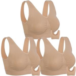 Onory 3 Pack Sports Bras for Women Wirefree Padded Workout Yoga Gym Fitness Bra Medium Support L