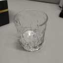 Whiskey Glasses Set of 2, Rotatable Tumbler Crystal Glass Cups, Drinking Glasses with 2Pcs Creative Walnut Coasters and Gift Box - for Scotch,Bourbon,Cocktails