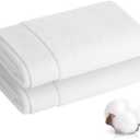 Hand Towel - 100% Cotton White Towels for Bathroom and Gym,Dorm Room Essentials,Soft Hand Towels Set of 2