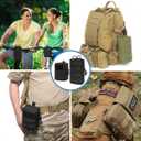 MUCHER 2 Pack Molle Pouches Tactical Pouches EDC Pouch Organizer Molle Bag Utility Pouch with 4 Carabiners for Outdoor Hiking Hunting Camping Training