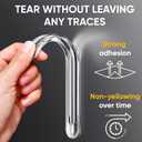 2 x 4 Clear Silicone Wall Protector Strips Self-Adhesive Door Slam Stoppers & Noise Dampening Bumpers for Cabinets, Car, Toilet Lids, Drawers, Shower 5.5" x 0.7" x 0.2" by Vellax