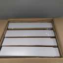 PAKETA 4 Pack Expandable Pull Out Cabinet Organizer, 21'' Deep Pull Out Drawers for Cabinet, Upgrade 3 Slide Rails Sliding Drawer for Cabinets with Adhesive Nano Film (White, 21"D X 12-20"W)