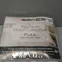 Mueller Ultratemp Full Size Bed Sheets Set, Super Soft 1800, 6 Piece Set, Deep Pocket up to 16", Transfers Heat, Breathes Better, Hypoallergenic, Wrinkle, White