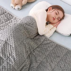 Sivio Weighted Blanket, Weighted Blanket,Soft and Cozy Cooling Heavy Blankets, Calm and Nap, School and Home, 3lbs 36 x 48inches, Grey