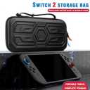 VGBUS Carrying Case for Nintendo Switch 2（2025），Large Protcective Travel Hardshell Storage Bag for Nintendo Switch 2 Console& Accessories (Black-Bundles)