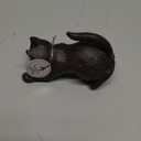 Cat Decorative Bookends, Unique Cast Iron Animal Shape Book Ends to Hold Books Heavy Duty, for Home Library Office Shelf Decoration, Vintage Antique Home Decor