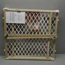 Toddleroo by North States - Diamond Mesh Wooden Baby Gate: Pressure Mounted Baby Gate for Doorways - Adjustable 26.5 to 42 Inches Wide - 23 Inches Tall