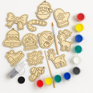 QINGQIU Christmas Wooden Magnet Toys, Pack Of 2