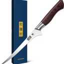 HOSHANHO Fillet Knife 7 Inch, Professional High Carbon Stainless Steel Boning Knife for Meat, Ultra Sharp Japanese Fish Fillet Knives with Ergonomic Wood Handle