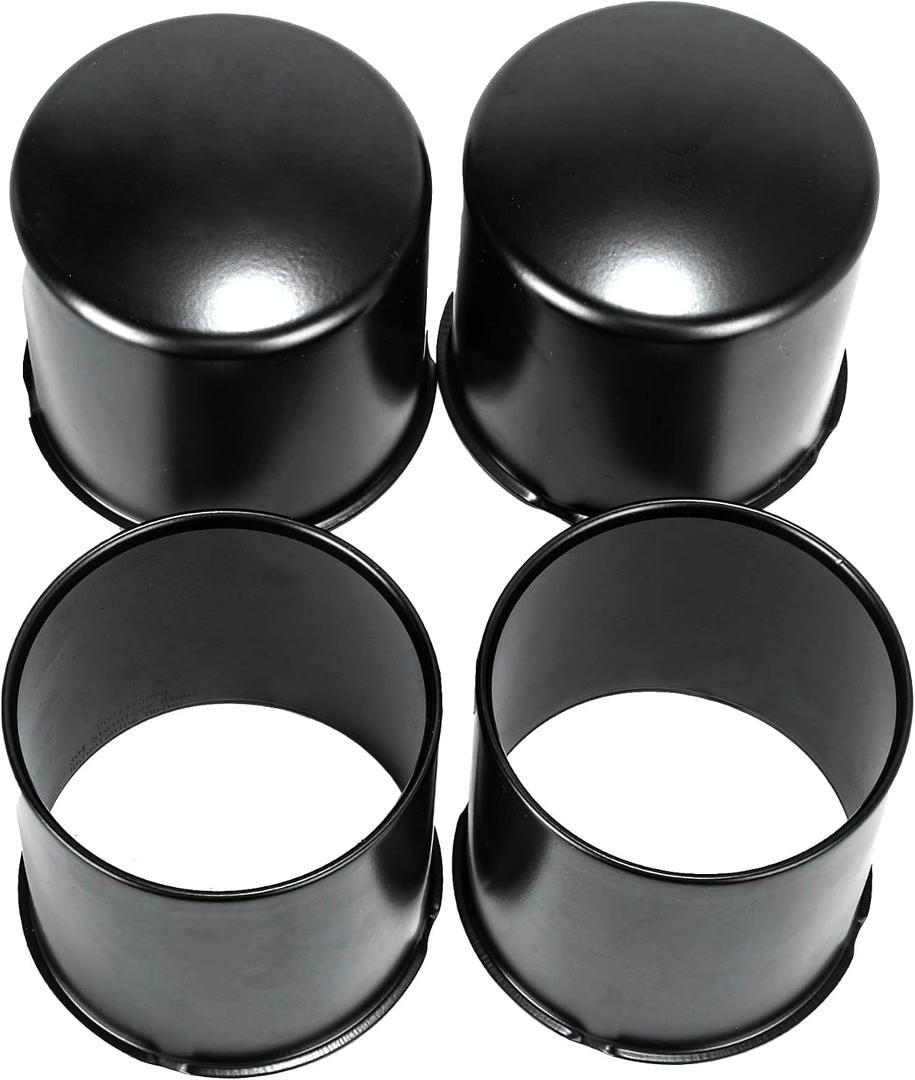 4Pcs 4.9" OD Open ＆ Domed Bundle Trailer Wheel Center Caps