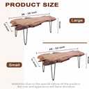 Natural Wood Coffee Table Unique Live Edge Coffee Table for Living Room