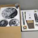 Fanbulous Farmhouse Ceiling Fans with Lights and Remote, 42 Inch Industrial Black Caged Ceiling Fans for Living Room Bedroom Kitchen, 6 Speed Reversible Quiet DC Motor, Dual Finish 5 Blades