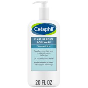 Cetaphil Flare-Up Relief Body Wash with Colloidal Oatmeal to Help Soothe and Condition Ultra-Dry, Stressed, Sensitive Skin, 20 oz