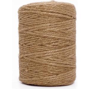 Leecogo 3mm Jute Twine 328 Feet Heavy Duty and Durable Brown Twine for Crafting, Gardening, and DIY Projects