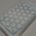 WIBIMEN Ice Cube Tray with Lid and Bin - Round Ice Trays for Freezer with Lid - Ice Cube Trays for Freezer with Ice Container (0.8"-2PACK Blue)