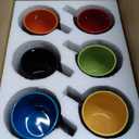 20oz ceramic Coffee Mug Sets Matte Black Porcelain Mug Multiple colors Cups for Coffee, Tea, Juice, Cocoa Set of 6 (20oz) (18oz)