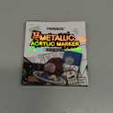 TRANSON 12Colors Metallic Paint Markers Bold and Brush Dual-tip for Rock Wood Ceramic Canvas DIY Painting Drawing