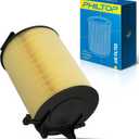 PHILTOP Engine air filter CA9800 Replacement for 2011-2015 Jetta 2.0L, RoundPlastisolAirFilter
