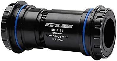 BB30 Threaded-Together Ceramic Bearing Press Fit BB Bottom Bracket for 24mm (Compatible with Shimano) or 22/24mm (SRAM GXP) Crank Spindle