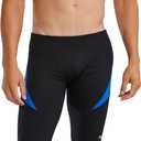 TYR Men's Hexa Curve Splice Jammer Swimsuit (32, Black/Blue)