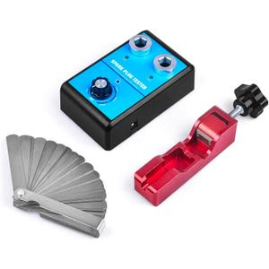 CNRAQR Spark Plug Tester & Spark Plug Gap Tool Kit 0 to 6000RPM with Double Hole Spark Plug Adjustable Gap Tool with Feeler Gauge Ignition Coil Tester for 12V Gasoline Vehicles Spark Plug Socket
