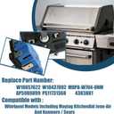 W10857622 W10437092 Upgraded Oven Range Infinite Switch Compatible With Whirlpool, Maytag, KitchenAid, Jenn-Air, Amana, Magic Chef, Admiral, Norge, Roper Replace AP5989899,4383881,PS11731368