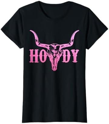 Howdy Cowboy Cowgirl Rodeo Horse Riding Texas Southern T-Shirt 3XL