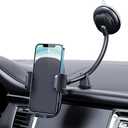 Qifutan Cell Phone Holder Long Arm Dashboard Windshield Car Phone Holder Anti-Shake Stabilizer Phone Car Holder Compatible with Phone Smartphone Grey
