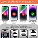 iCoverCase Compatible with iPhone 14 Pro Max Phone Case with Card Holder, Wallet Case for Women Men RFID Blocking PU Leather Protective Case 6.7 Inch (Dark Purple)