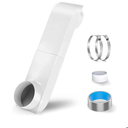 Periscope Dryer Vent Connector Kit, Upgraded 304 Stainless Steel Adjustable 9.5-14.5" Telescoping Dryer Vent Duct Fit all 4 in Outlet Tight Space Slim Flat Exhaust Duct Pipe Hose Replacement Vents