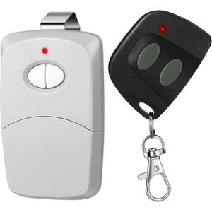 Kingdder 2 Pcs Two Button Garage Door Remote Compatible with Linear Multicode 10 Dip Switch 3089 3060 3070 3083 300mhz Gate Opener Garage Door Remote Replacement, 2 Styles