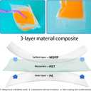 50 Pcs Drink Pouches, Juice Pouches for Adults, Reusable, Reclosable Zipper Smoothie Bags for Cold & Hot Drinks with 50 Straws & Silicone Funnel