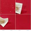 Fokitut 2 Pack Waterproof Round Tablecloth, 60 Inch, Stain Resistant and Wrinkle Polyester Table Cloth, Fabric Table Cover for Kitchen Dining, Wedding, Party, Holiday Dinner-Red