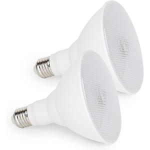 GREENIC Radar Motion Sensor Light Bulbs Outdoor, 15W 5000K PAR38 LED Flood Light Bulb with Motion Detector and Dusk to Dawn Sensor, 100 Watt Equivalent, E26 Medium Base, 1500LM, Daylight, 2 Pack